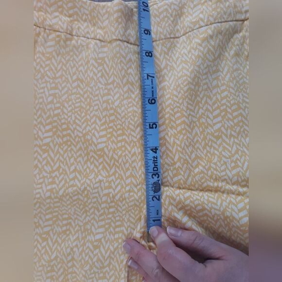 Renuar yellow and white print dress pants size 2 - Picture 14 of 14